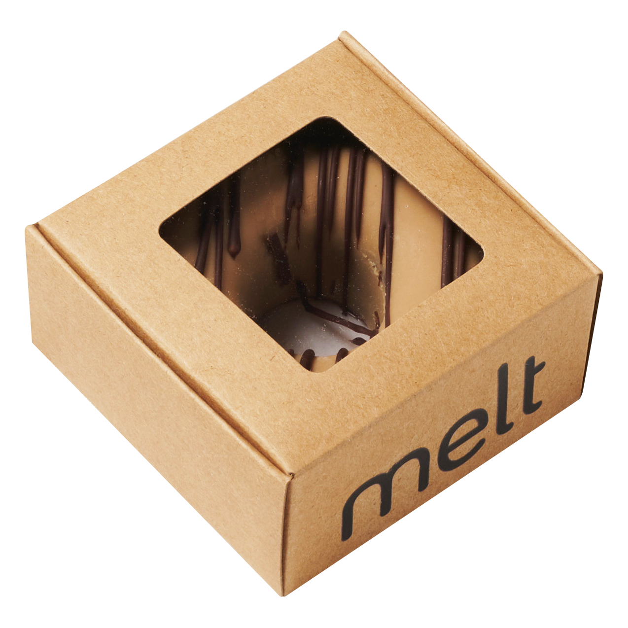 Melt premium, hazelnut praline, chocolate doughnut