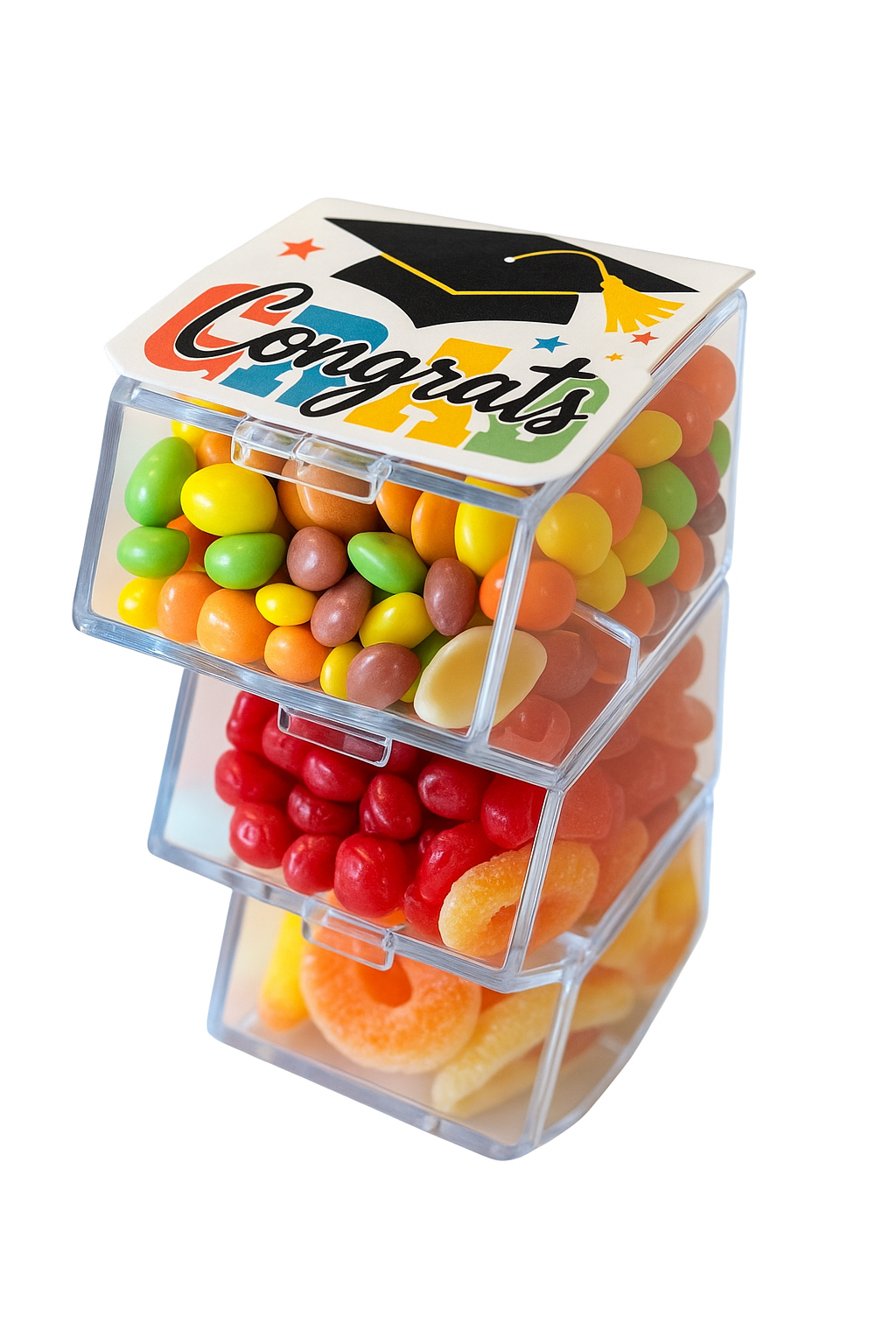 Graduation candy bins