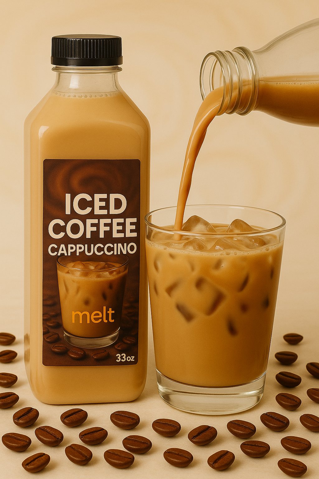 Iced coffee cappuccino