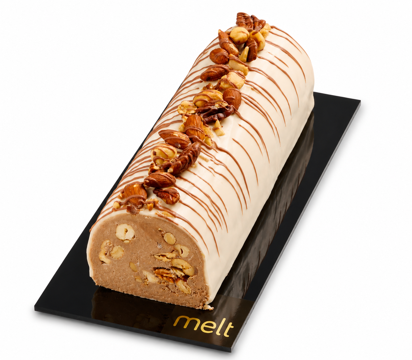 Halva and Nuts Log - White