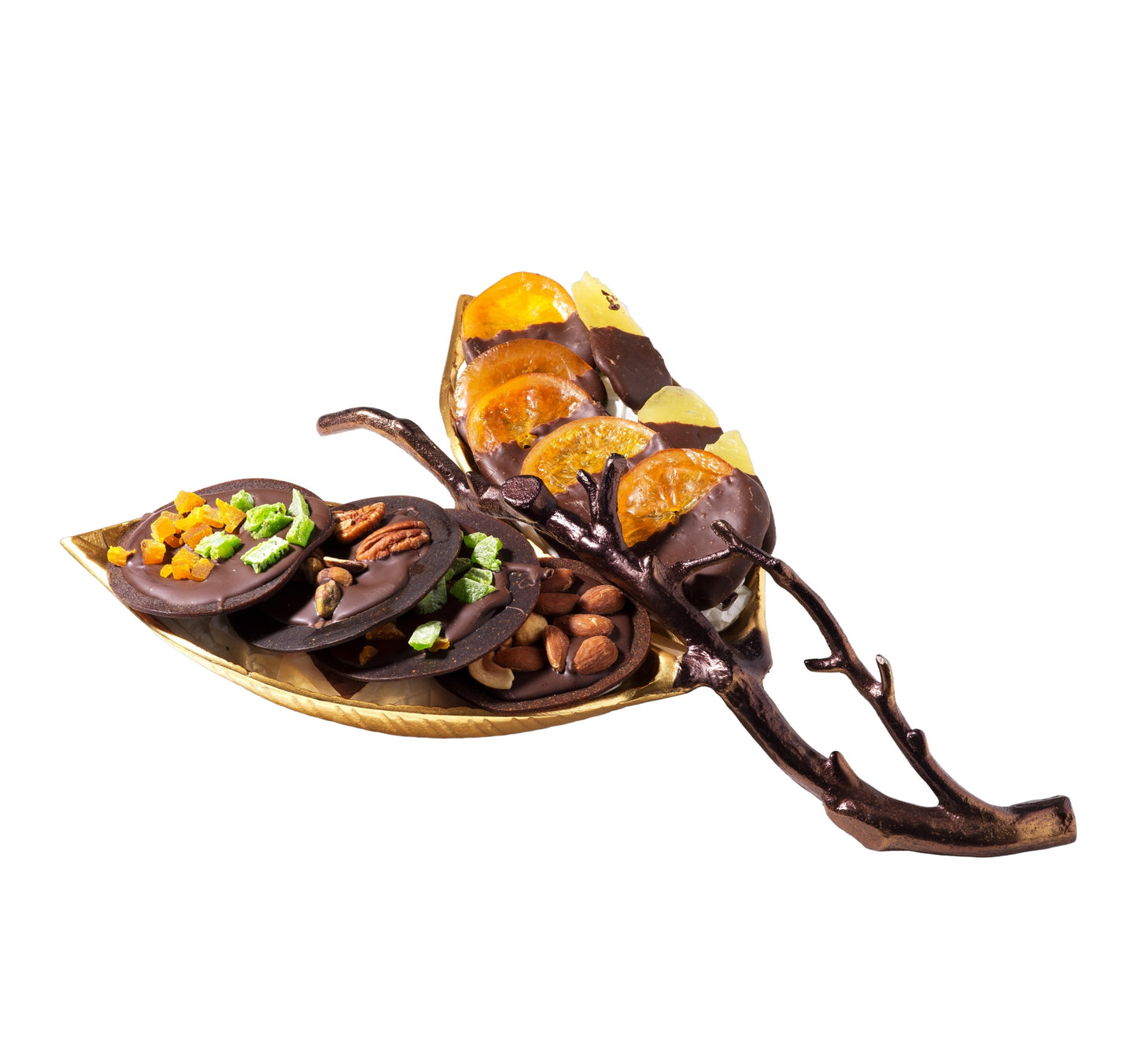Leaf dried fruit dish tray