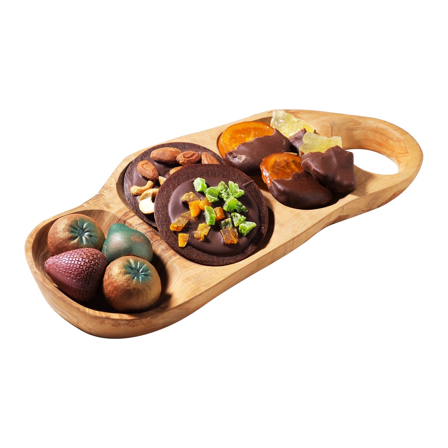 Olive wood three department 