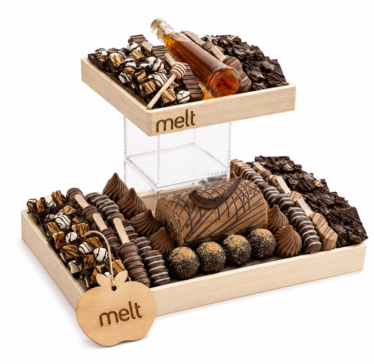 Chocolate Log + Chocolates + Honey Tower