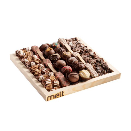Deluxe Dairy Chocolates Wooden Tray
