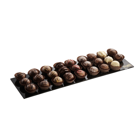 Dairy Chocolate Balls on Acrylic Tray