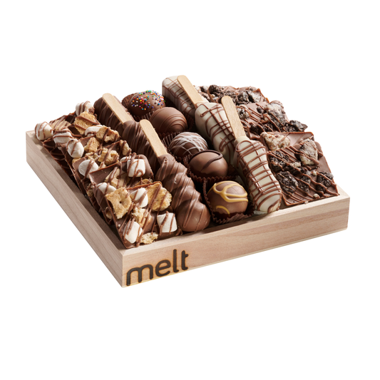 Dairy Chocolates Wooden Tray