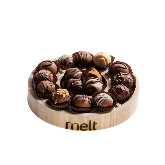 5 Section Round Dairy Chocolate Balls Tray