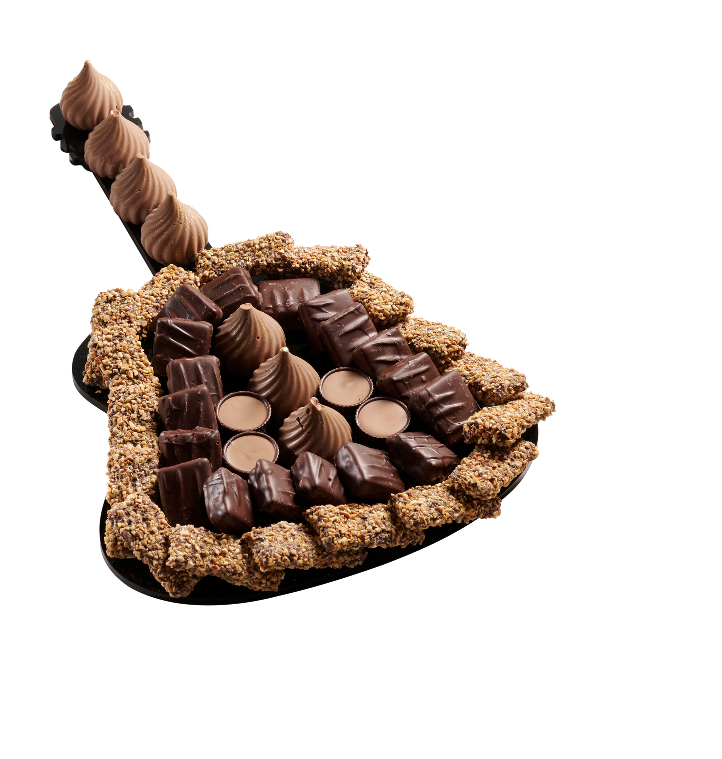 Chocolates on Acrylic Violin