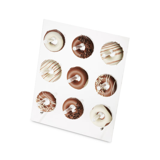 Dairy chocolate donuts 9 piece acrylic stand