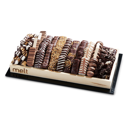 Chocolates Wooden Tray with Acrylic Base