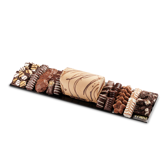 Chocolate Log + Various Chocolates Tray