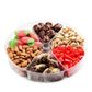 6 Section Nuts, Chocolate, Candy Combo Container