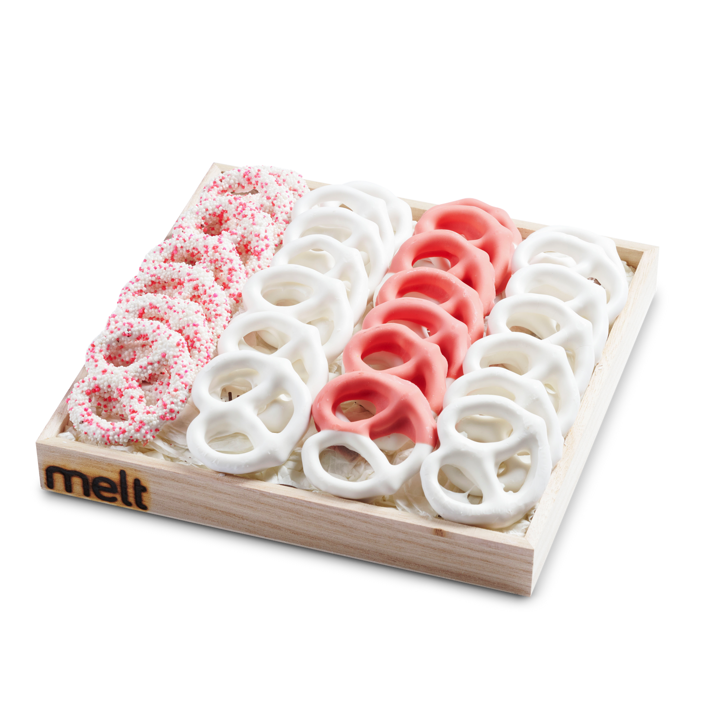 Chocolate Covered Pretzels - Pink