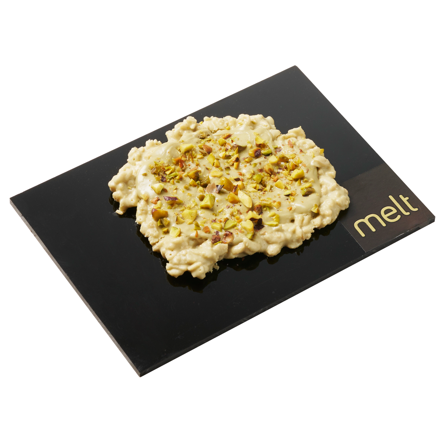 Melt dairy pistachio crispies