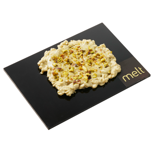 Melt dairy pistachio crispies