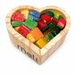 Heart wooden shape / candy