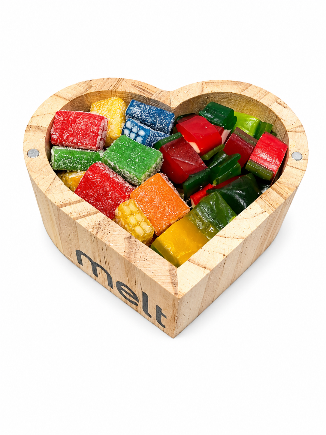 Heart wooden shape / candy