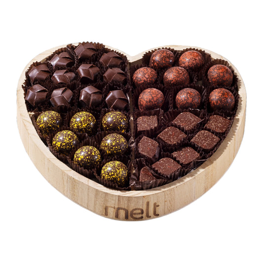 Melt chocolate heart