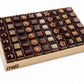 Deluxe Chocolate Cups in Wooden Tray