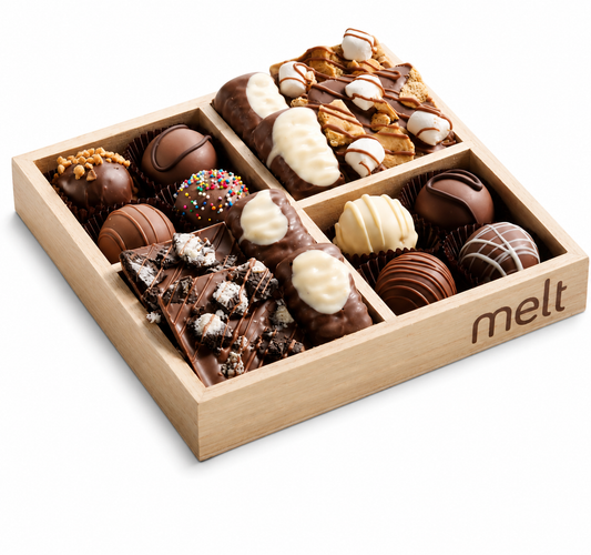 4 Section Dairy Chocolate Barks and Balls Tray
