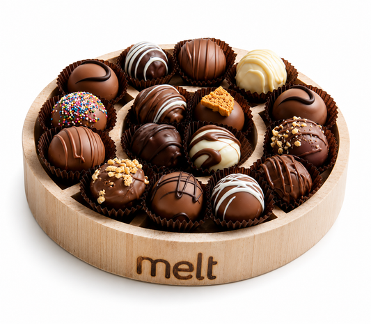 5 Section Round Dairy Chocolate Balls Tray