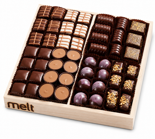 4 Section Chocolate Wooden Tray
