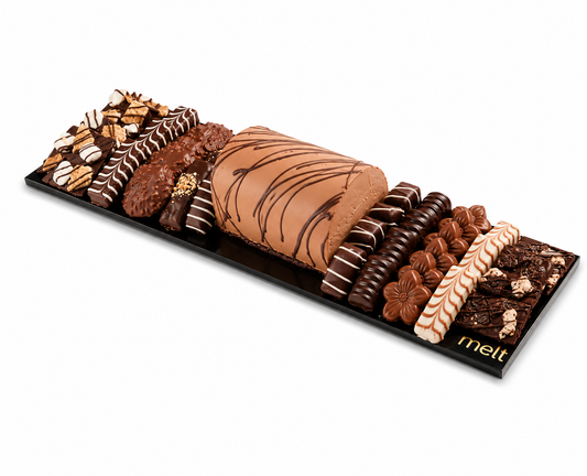 Chocolate Log + Various Chocolates Tray