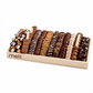 Chocolate wood tray Assorted premium chocolates