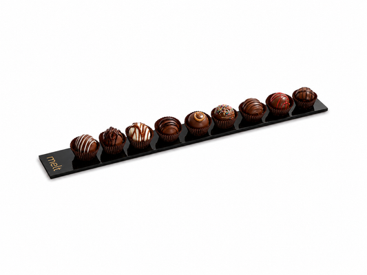 Dairy Chocolate Balls on Oblong Acrylic Tray