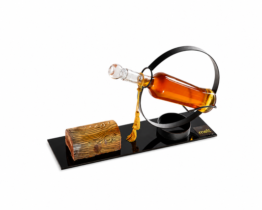 Chocolate Log and Honey Setup