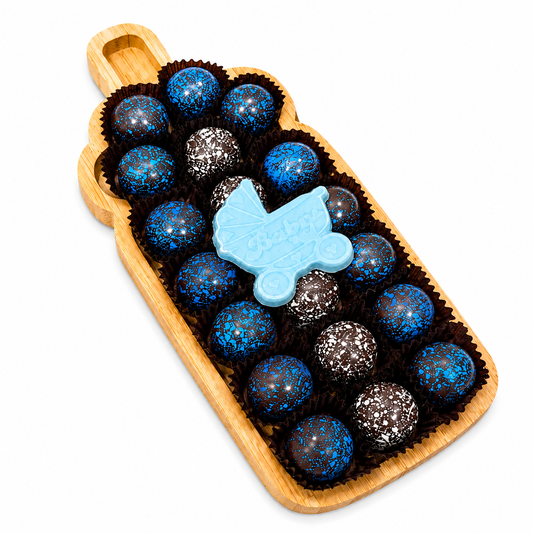It’s a boy handcrafted wooden bottle

 

 

 

parve premium colored truffles

11x5