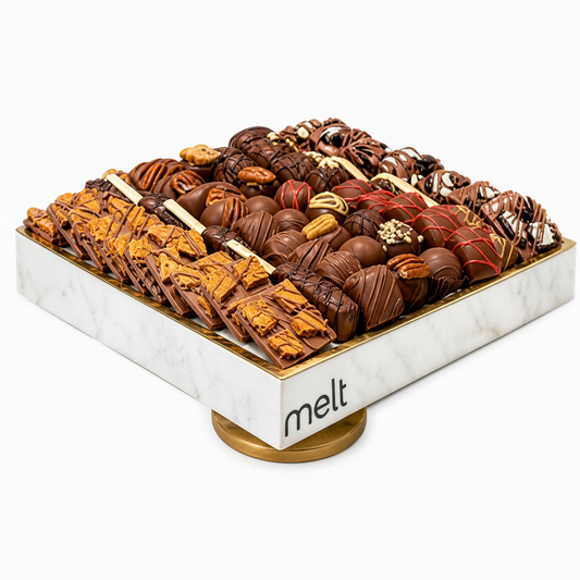 Heavy dairy marble dish