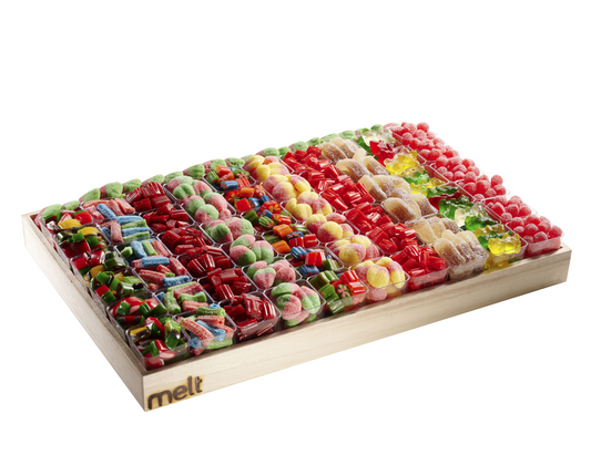 Candy Cups Wooden Tray