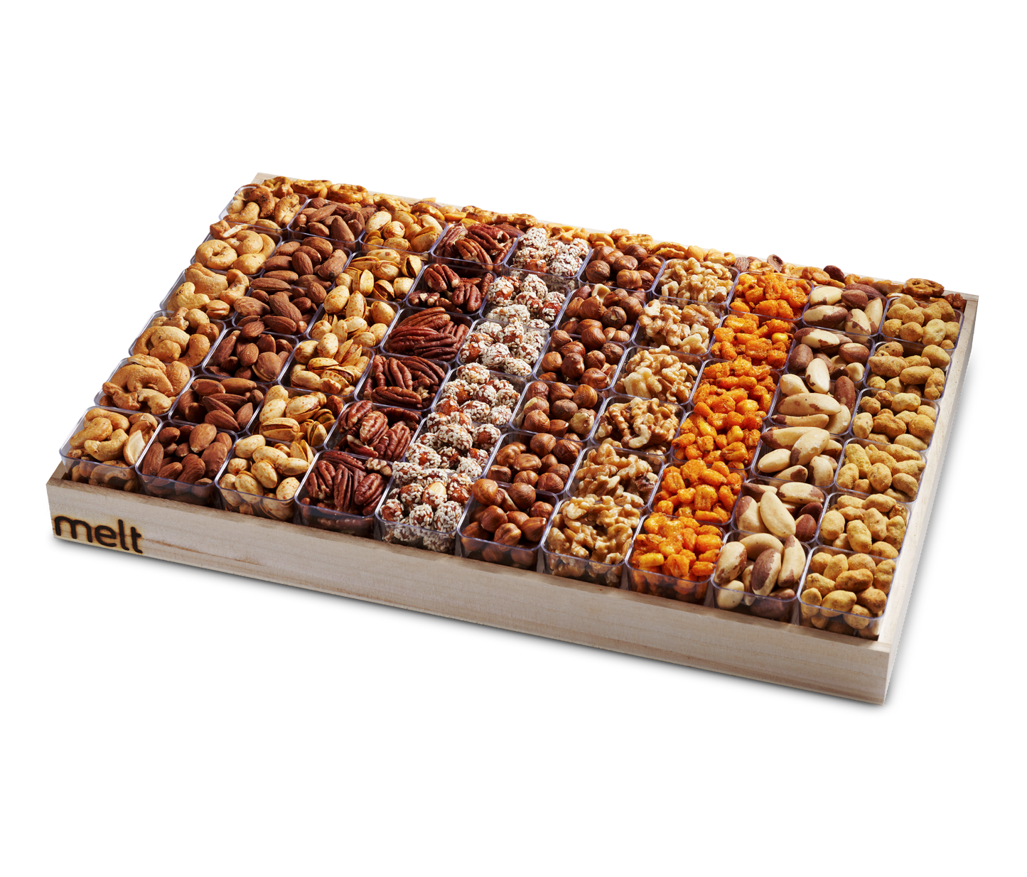 Premium Nuts Cups Wooden Tray