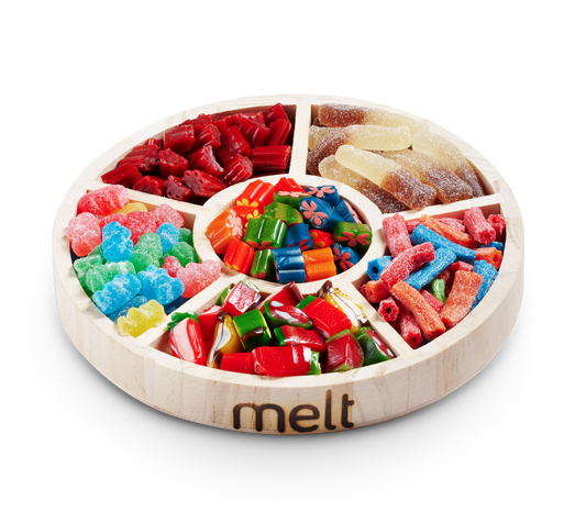 6 Section Candy Wooden Tray