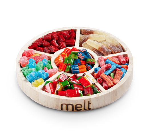 6 Section Candy Wooden Tray