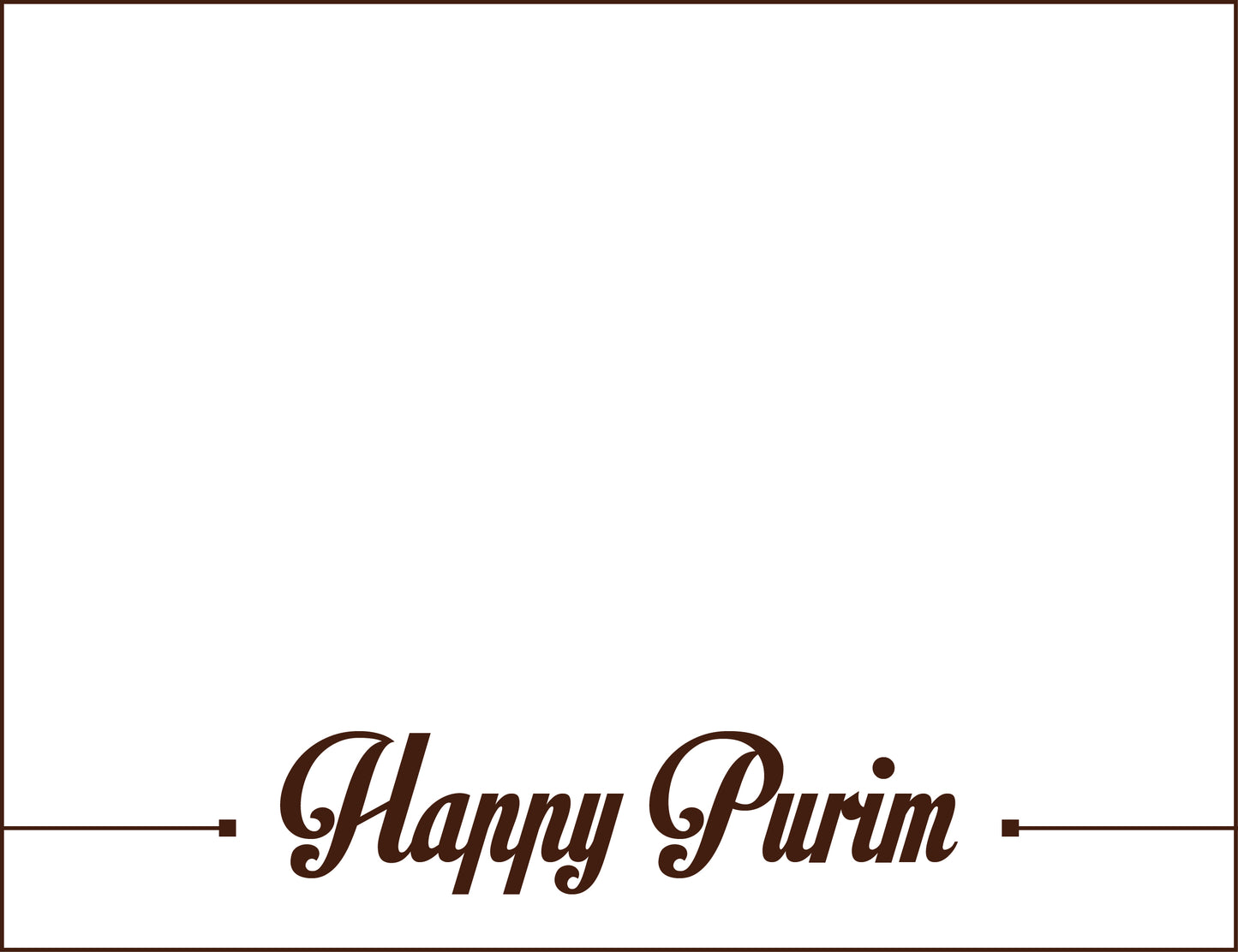 Happy Purim Card