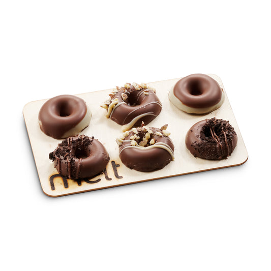 Melt dairy 6 pc chocolate donuts