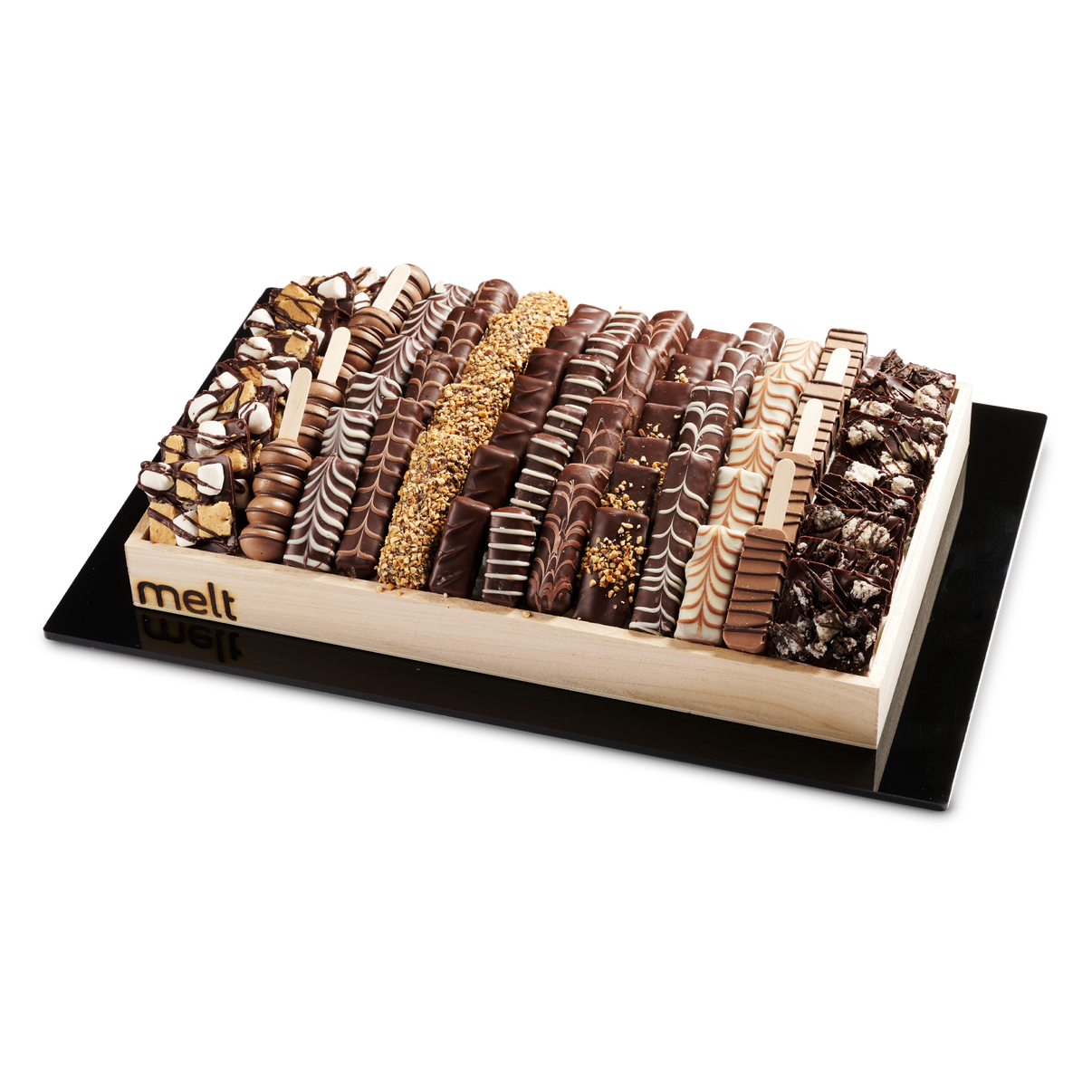 Deluxe Chocolates Tray with Acrylic Base – Melt
