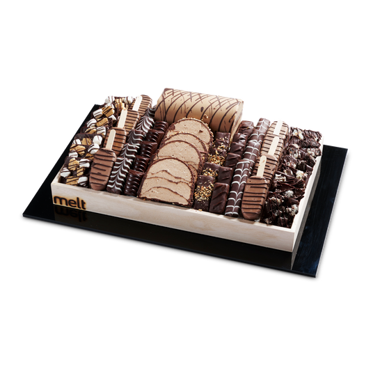 Chocolates and Log Slices Tray with Acrylic Base
