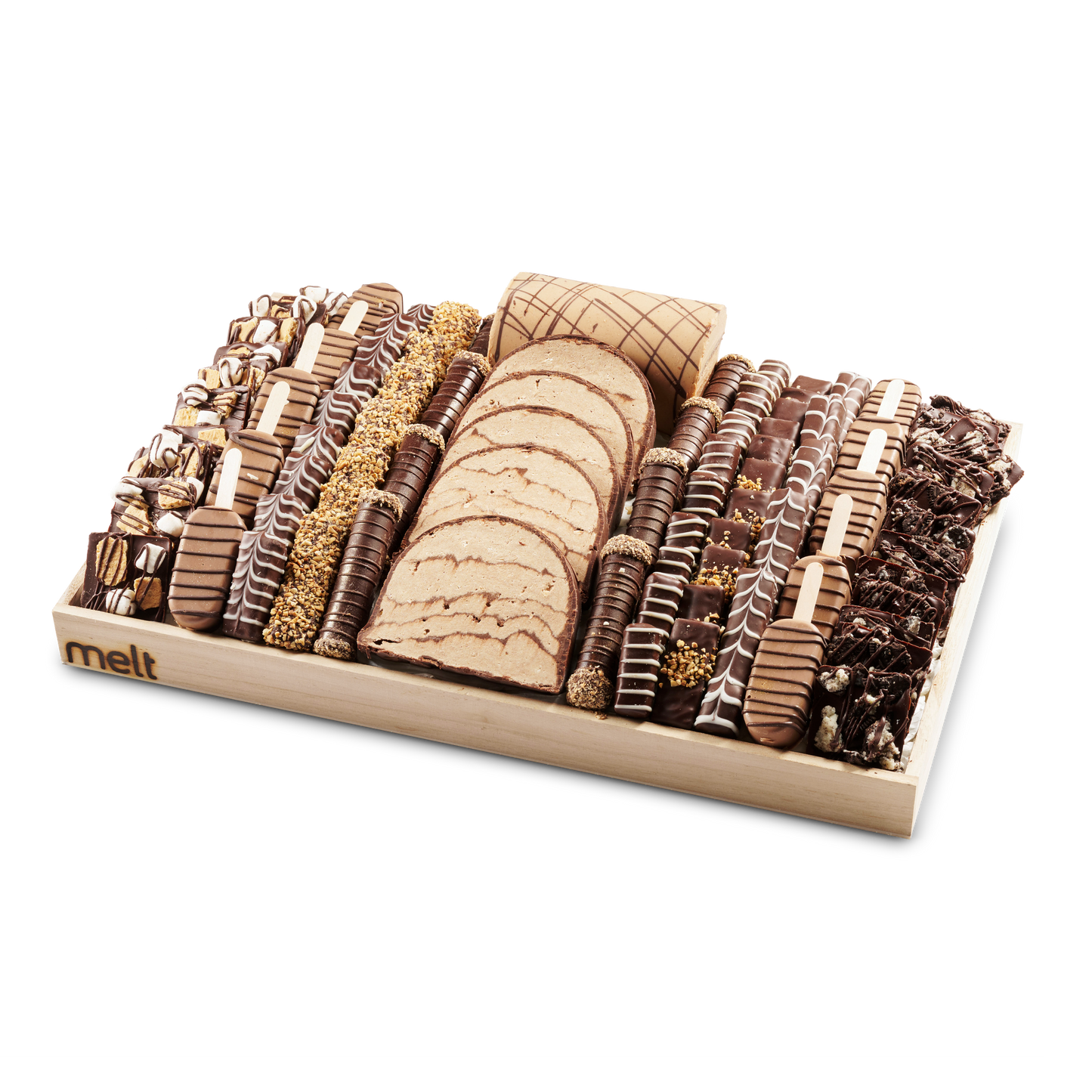 Chocolates and Log Slices Tray