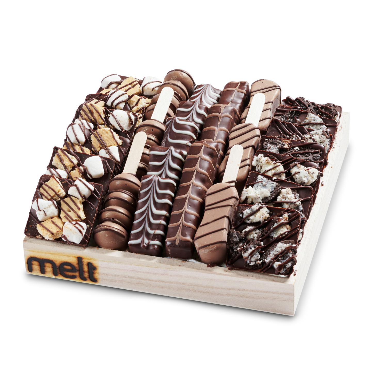 Premium Chocolates Wooden Tray