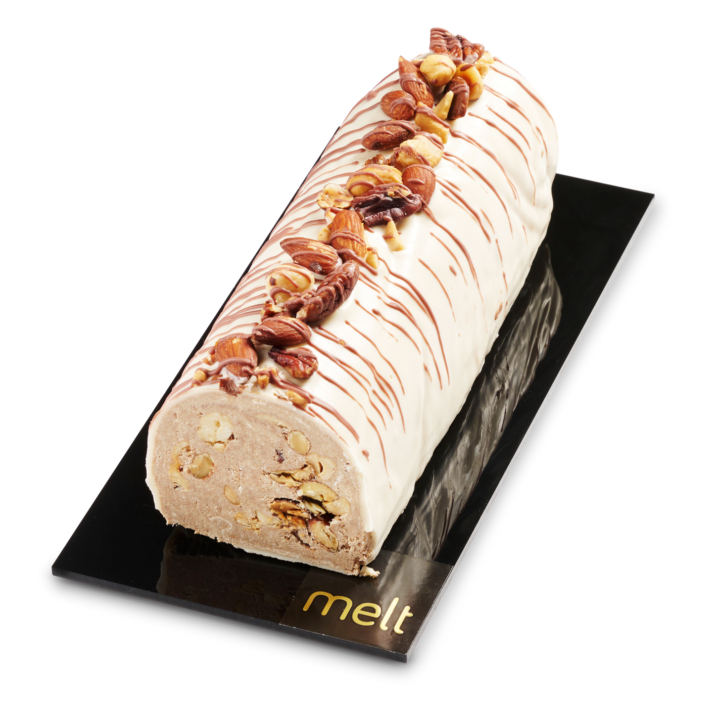 Halva and Nuts Log - White