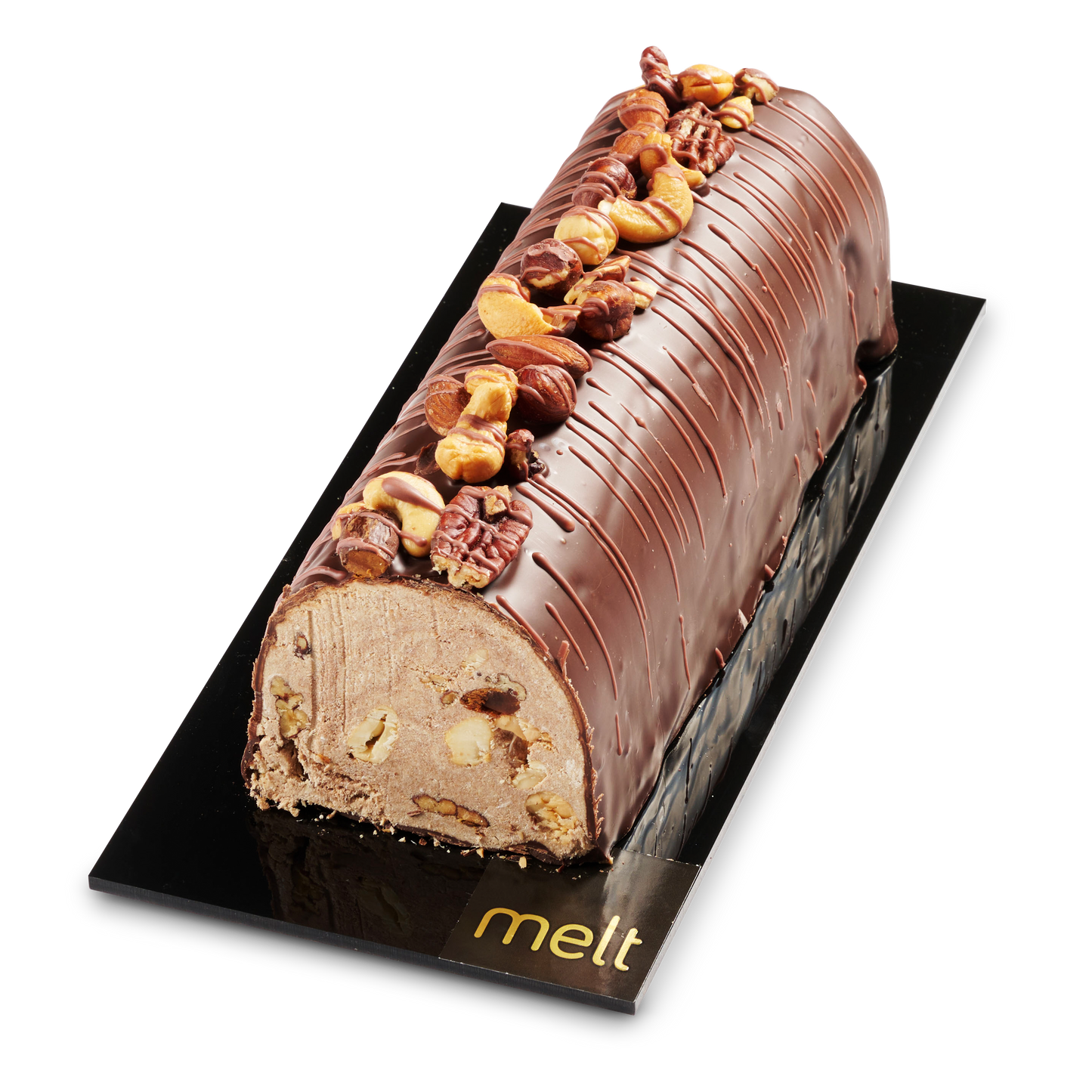 Halva and Nuts Log - Brown