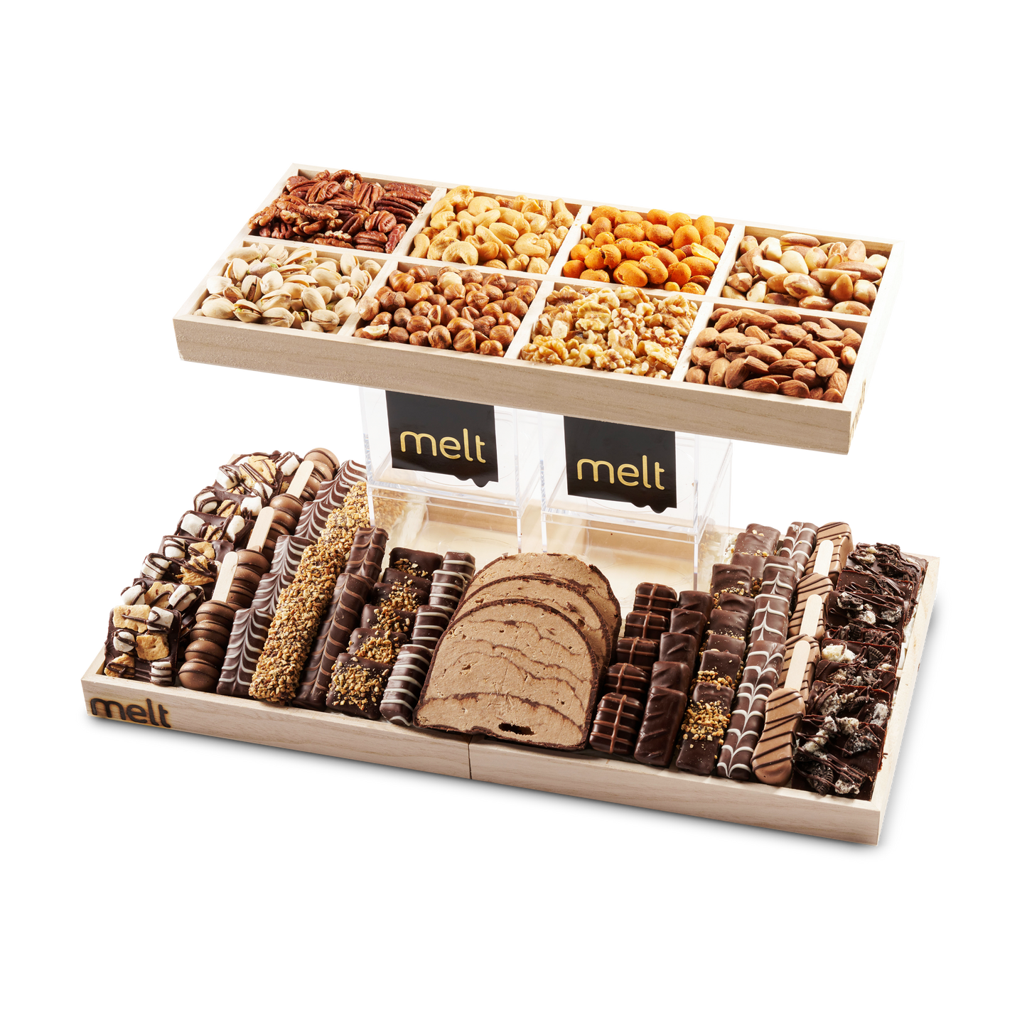 Deluxe Chocolates and Nuts Tower